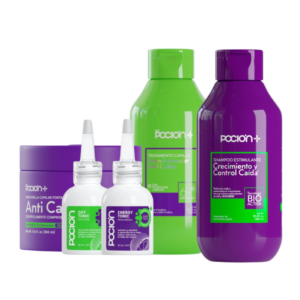 Kit shampoo + acondicionador + mascarilla + tonico Pocion